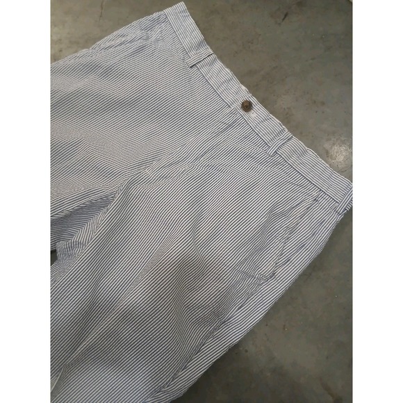 Brooks Brothers Clark Seersucker Pants Pinstripe BluWhite Preppy 36x34 Act 34x30 - Picture 2 of 10